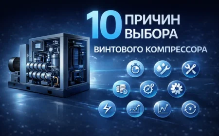 10 причин выбора винтового компрессора